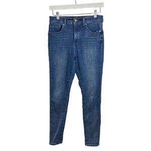 Express Skinny High Rise Hyper Stretch Jeans Womens Size 6R Blue Denim